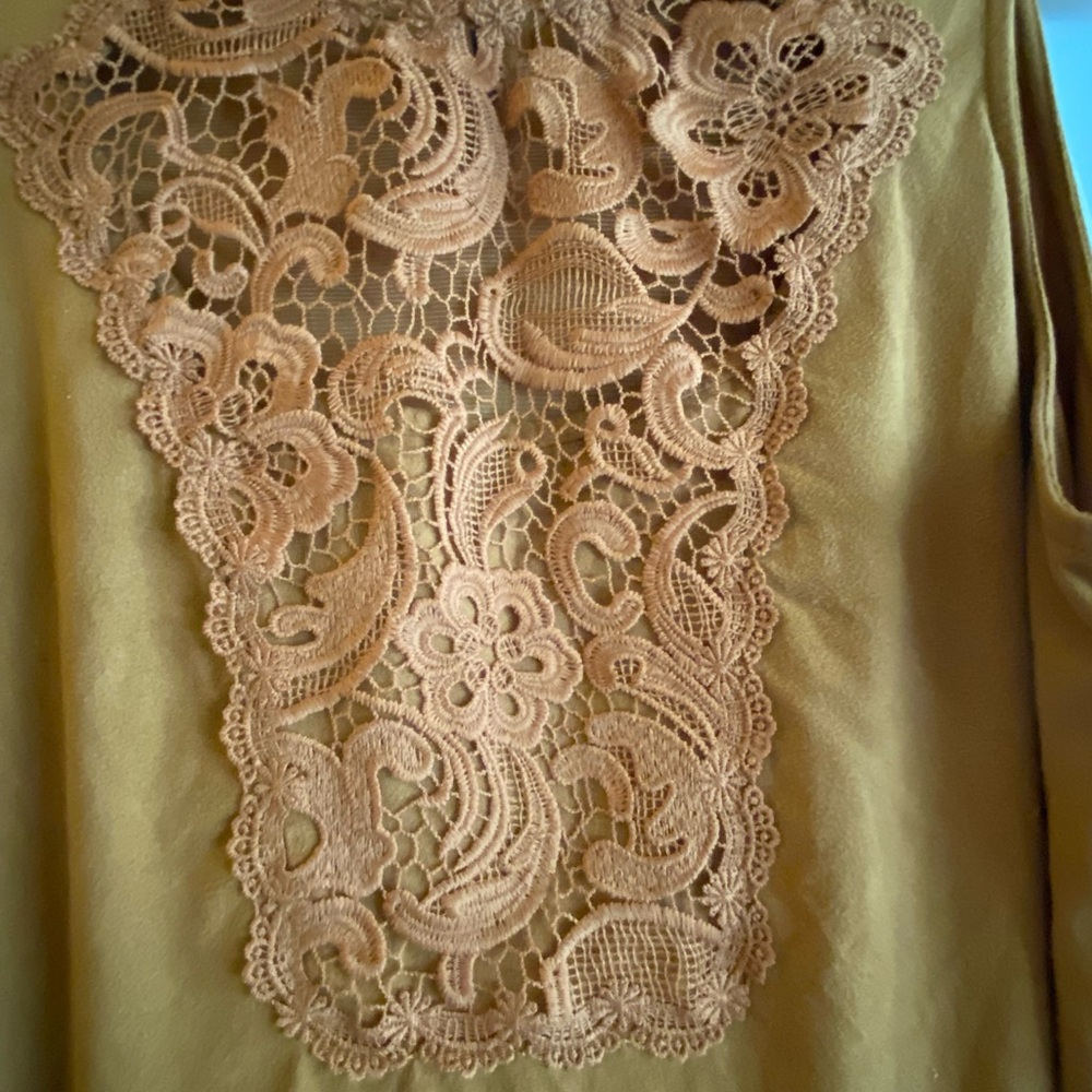 Xhiliration faux suede tan sleeveless dress - Picture 5 of 7